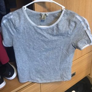 Grey crop top